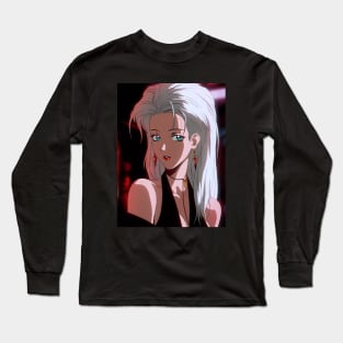 Anime Girl - Blondie - AI Long Sleeve T-Shirt